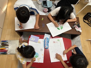 コンポスト＆理想の地球お絵かき