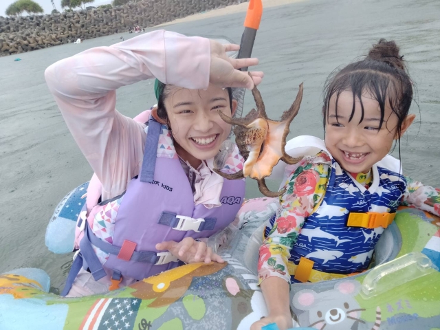続！スノーケリングで沖縄の海の生物調査