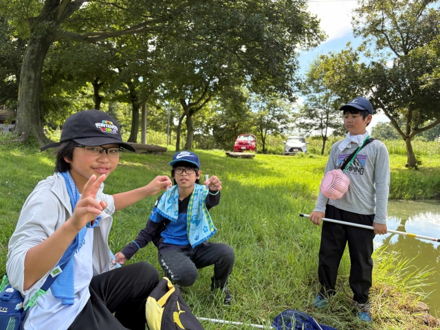 みやしろの夏の自然体験「生き物で水質調査」に参加