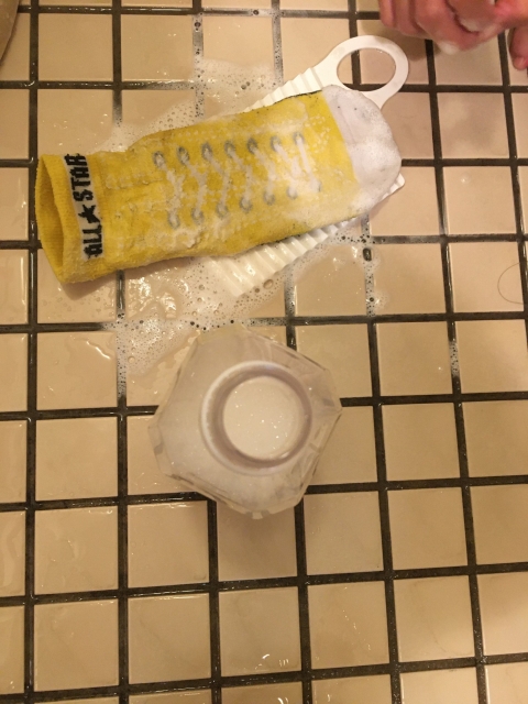 食用油を再利用した石鹸で洗濯