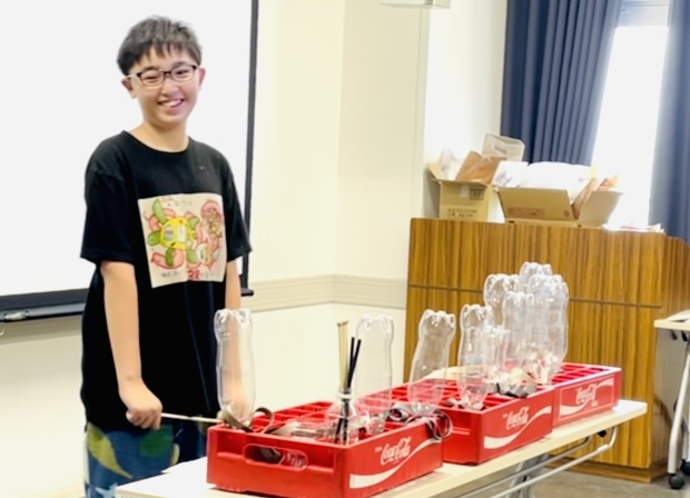 ゲーム形式で楽しくごみ拾い