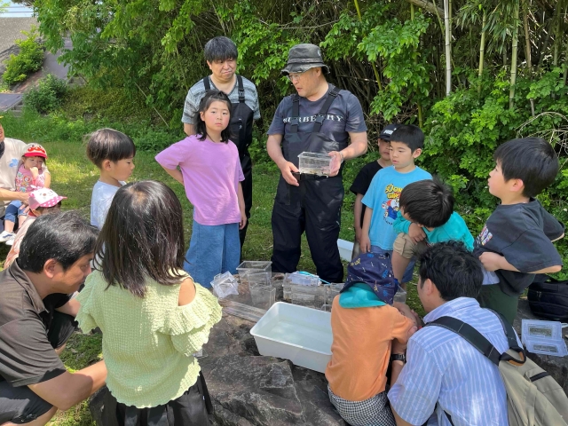 川の生き物　採取体験