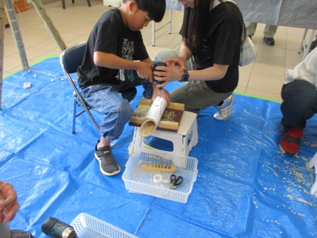 ミニ竹灯篭を作ろう