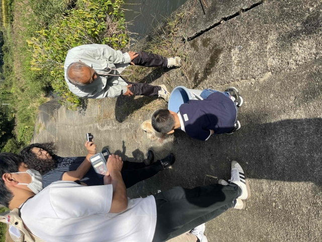 秋の自然観察会とビオトープ